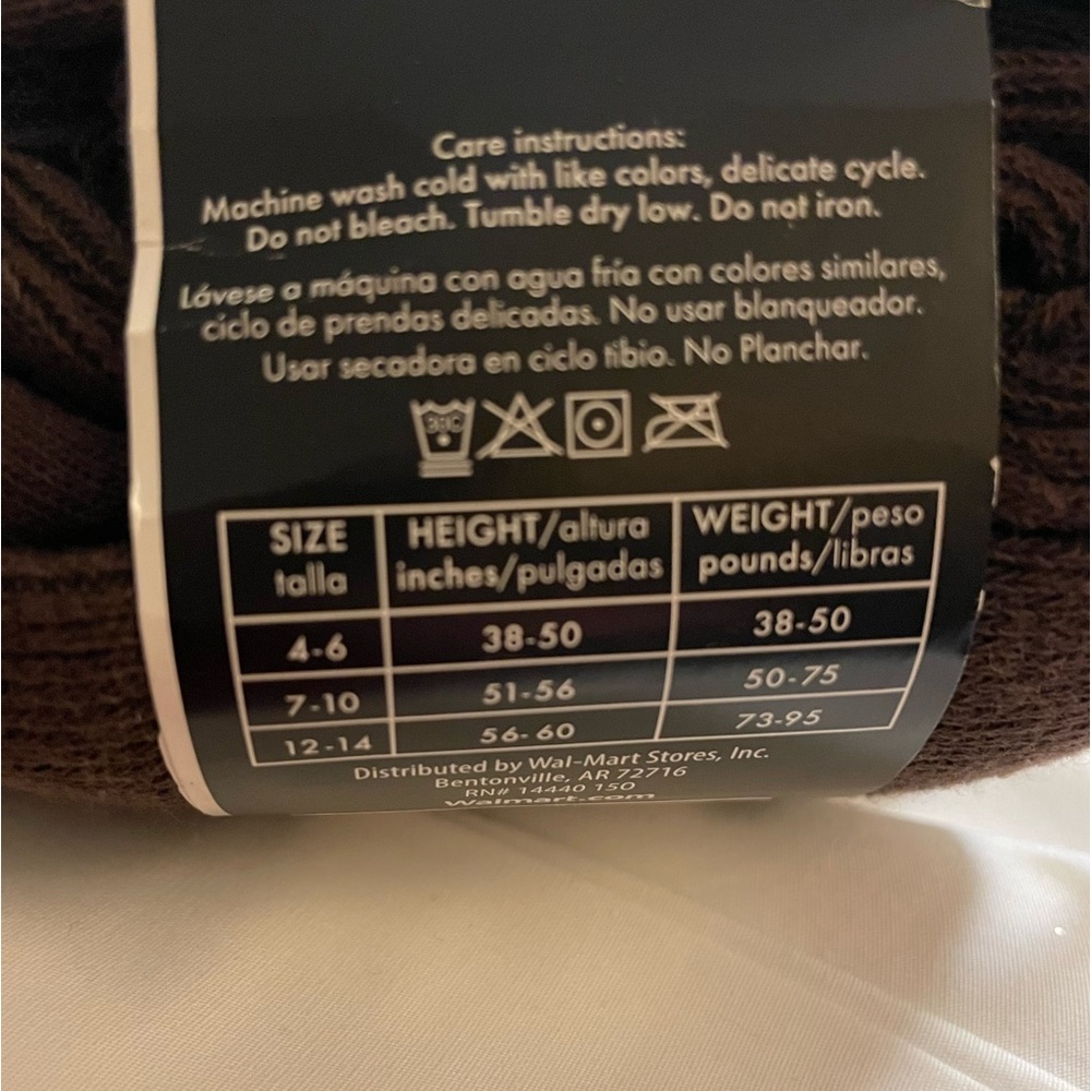 Girls brown tights 4-6yrs - Picture 3 of 5